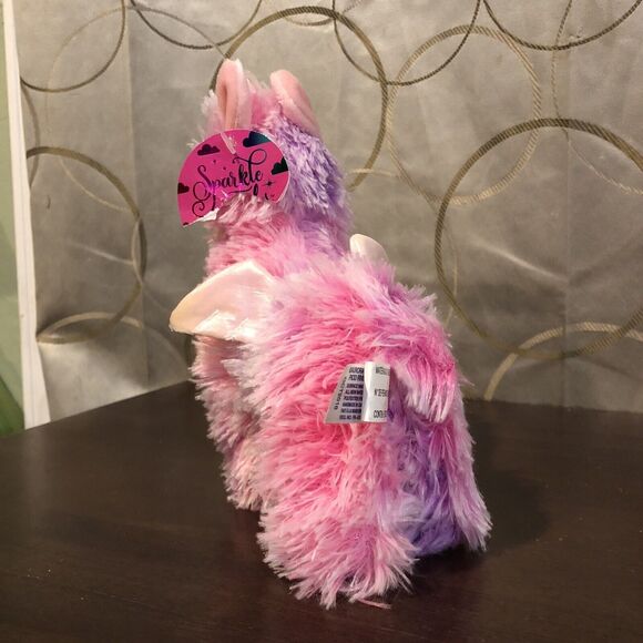 Aurora World Llamacorn Plush Llama Unicorn Pegasus Pink Purple Stuffed Animal - Picture 6 of 11